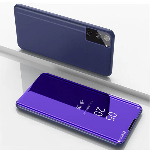 NEW Clear View Standing Shiny Mirror Smart Hard Case Cover For Samsung Galaxy