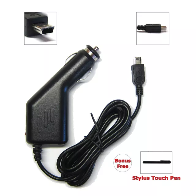 2A DC Car Power Charger Adapter Cable Cord For Garmin GPS Edge 605 705 - CHMNS