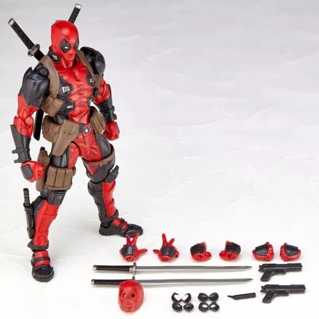 Film DEADPOOL Deadpool X-men Modellino PVC Giocattolo 15 cm In scatola Super Eroe Marvel