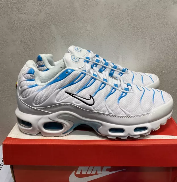 NIKE AIR MAX Plus TN White Blu Scarpe Uomo Donna da Ginnastica EUR
