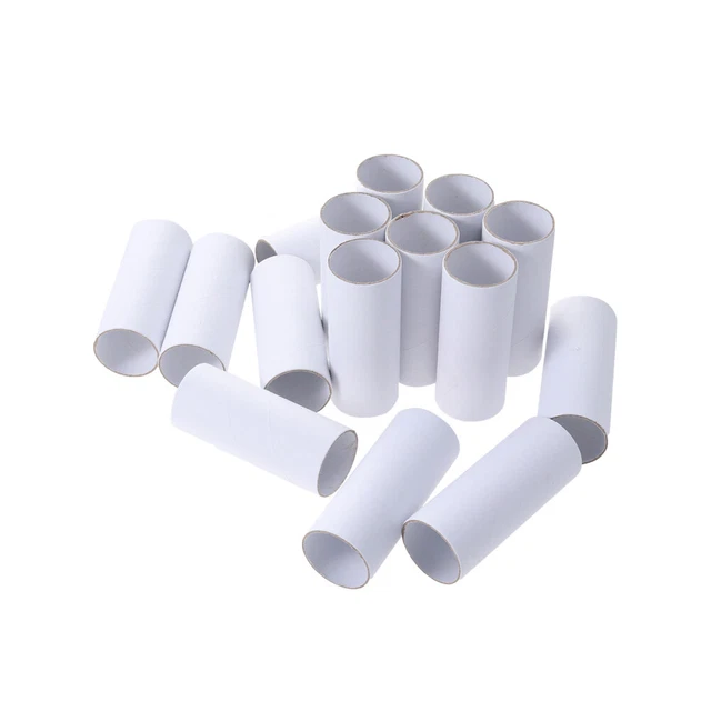 15 PIEZAS Tubo de envío blanco para niños pequeños de cartón juguete para niños pequeños