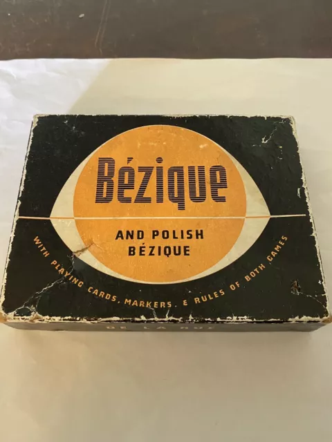 Vintage Bezique & Polish Bezique Boxed By De La Rue John Waddington Ltd Complete