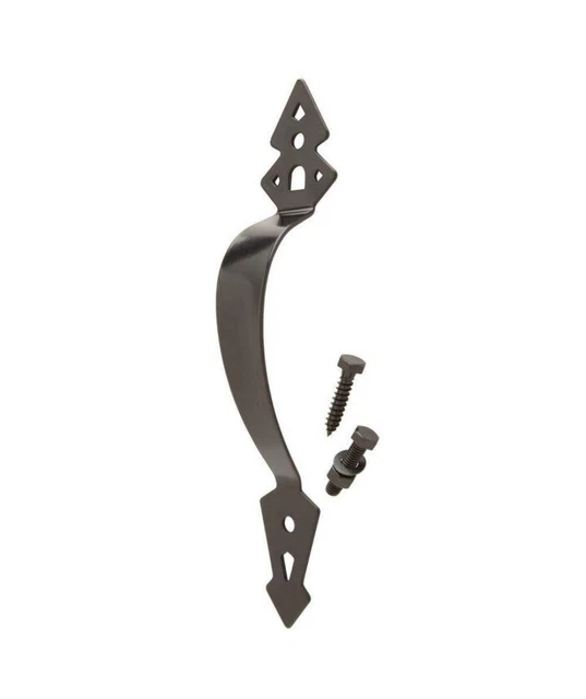 Everbilt Black Enamel Finish Steel Heavy Duty Door or Gate Pull - SKU 452-490