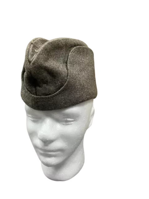 Vintage WW2 Swedish Army M39 Wool Garrison Cap Side Forage Hat