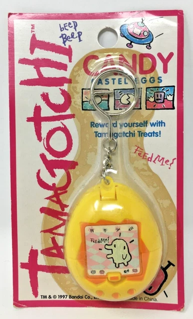 NIP Vintage 1997 Tamagotchi Candy Pastel Eggs Yellow