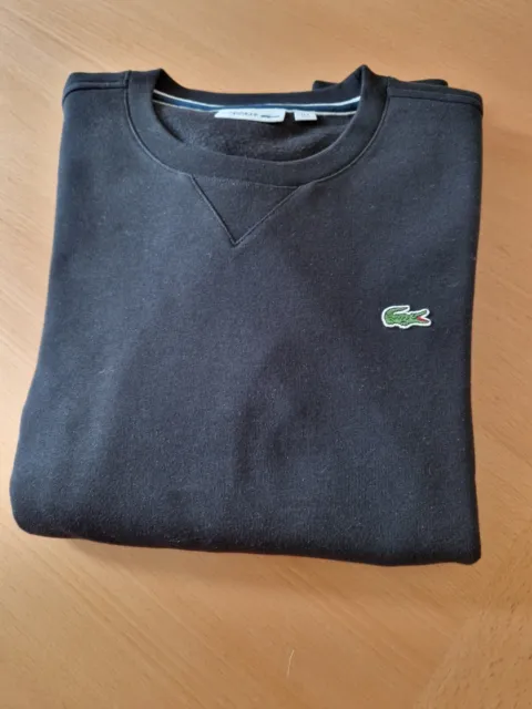 Lacoste Sweatshirt Herren Gr. L / 5 Schwarz NEU Ungetragen Original