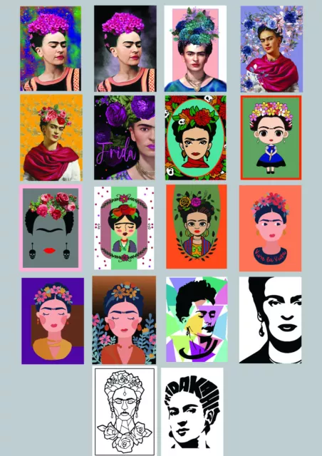 Frida Kahlo Mexican Artist Wall Art print Art Poster Home Decor  A5 A4 A3