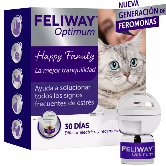 FELIWAY Optimum Dif. + Rec. 48ml - Antiestrés para gatos - La mejor tranquilidad