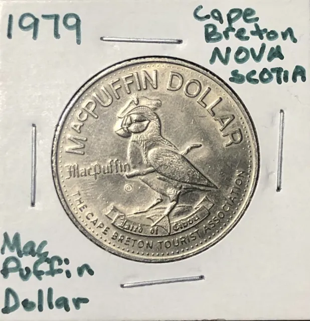 1975 Mac Puffin Dollar Cape Breton Island Nova Scotia Canada Trade Dollar Token