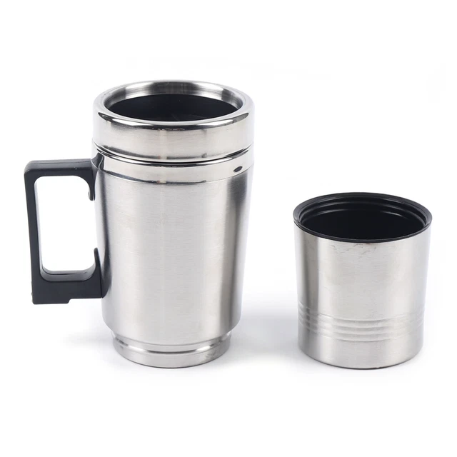 12V Car Coffee Maker Travel Portable Pot Mug Heating Cup Kettle Stainless Steel