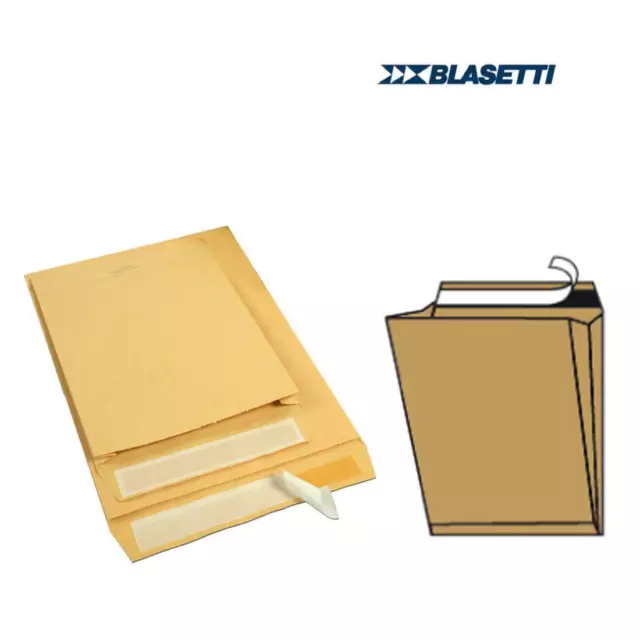Busta a sacco Mailpack - soffietti laterali - fondo preformato - strip adesivo -