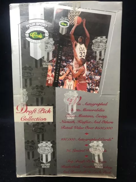 1992 Classic Four Sport  Collection Draft  Pick Collection Factory Sealed Box