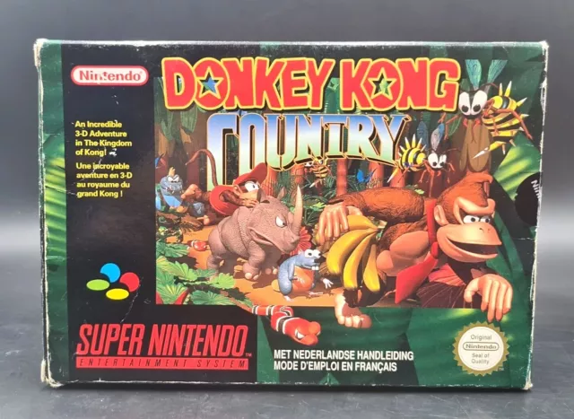 Donkey Kong Country - Nintendo SNES - Complet - PAL FAH - Bon Etat