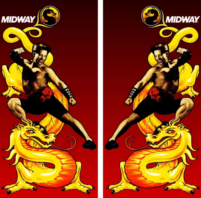 Mortal Kombat 2 Arcade Moves List Bezel Panel Artwork Art CPO Midway MK2  Midway