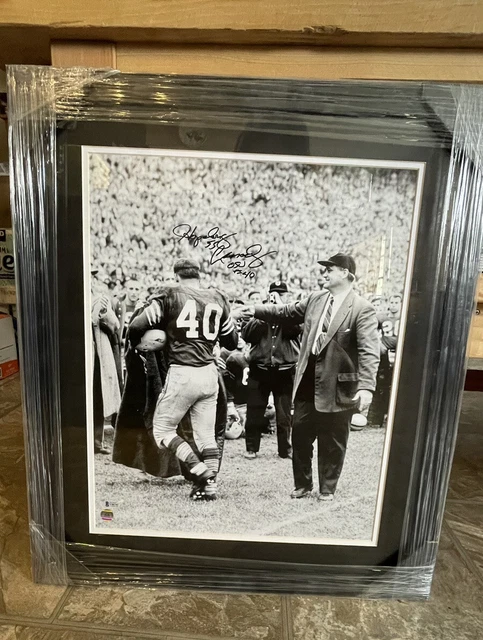 Howard "Hopalong" Cassady signed Ohio State Buckeyes B&W