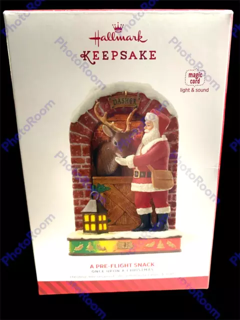 Hallmark Keepsake A Pre-Flight Snack 2014 Magic Cord Christmas Ornament MIB