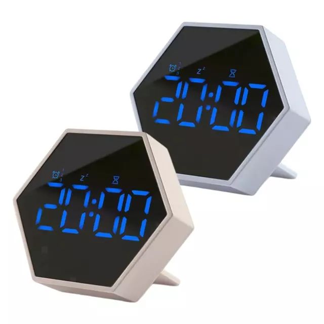 Wecker LED Digitalanzeige Wanduhr Batteriebetrieben für Wohnzimmer