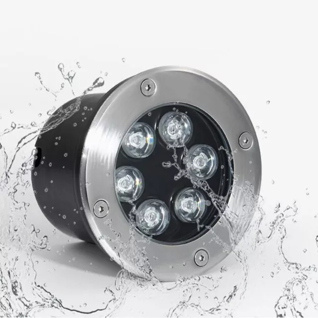 LED Outdoor Waterproof Buried Lamp Recessed Underground Light Fixture 120V/240V