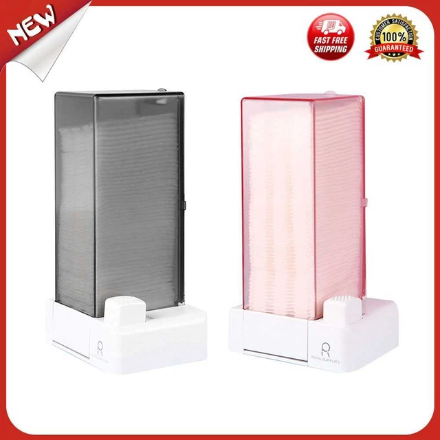 es Desktop Makeup Cosmetic Cotton Pad Pull Out Dispenser Automatic Organizer Hol
