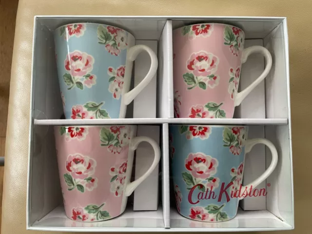 CATH KIDSTON FLORAL MUG SET OF FOUR 4 MINI STANLEY MUGS BRAND NEW BNIB Collector