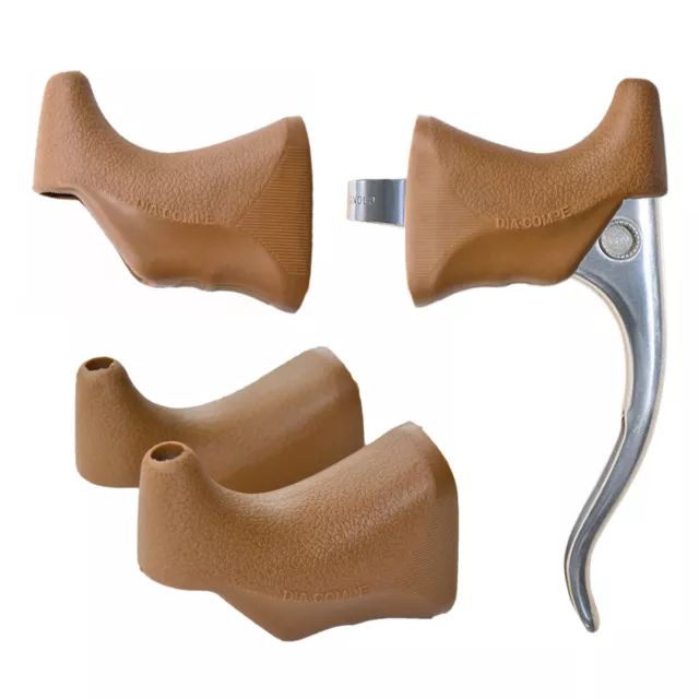 Brown Brake Lever Hoods Compatible with Vintage Campagnolo Nuovo Record Modolo