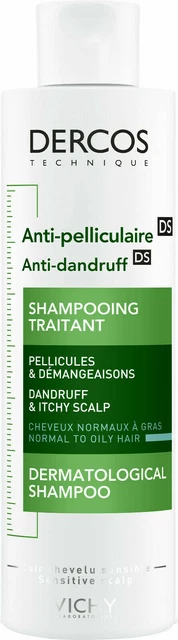 Vichy Dercos Anti-Dandruff Advanced Action Shampoo for Normal to Oily Hair 200ml