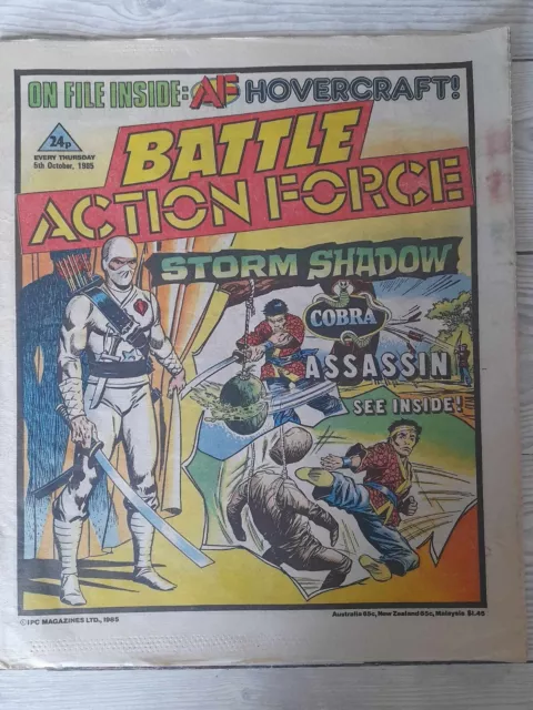 BATTLE ACTION FORCE Comic - 5th October 1985 - Johnny Red etc. FREE P+P