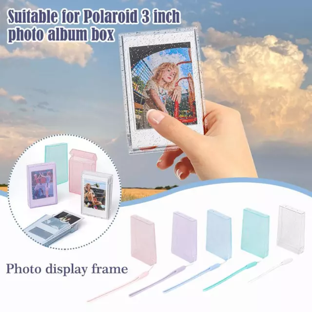 Album fotografico 3 pollici supporto cartolina fotografica trasparente Instax mini album conservazione'