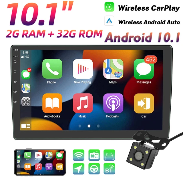 10.1" Android 10 Double Din Car Stereo Apple Carplay Auto Radio GPS Navi +Camera 10.1" Android 10 Double Din Car Stereo Apple Carplay Auto Radio GPS Navi +Camera