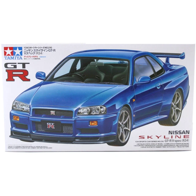 TAMIYA 24210 NISSAN Skyline GTR R34 VSpec Vehicle Plastic Model Kit