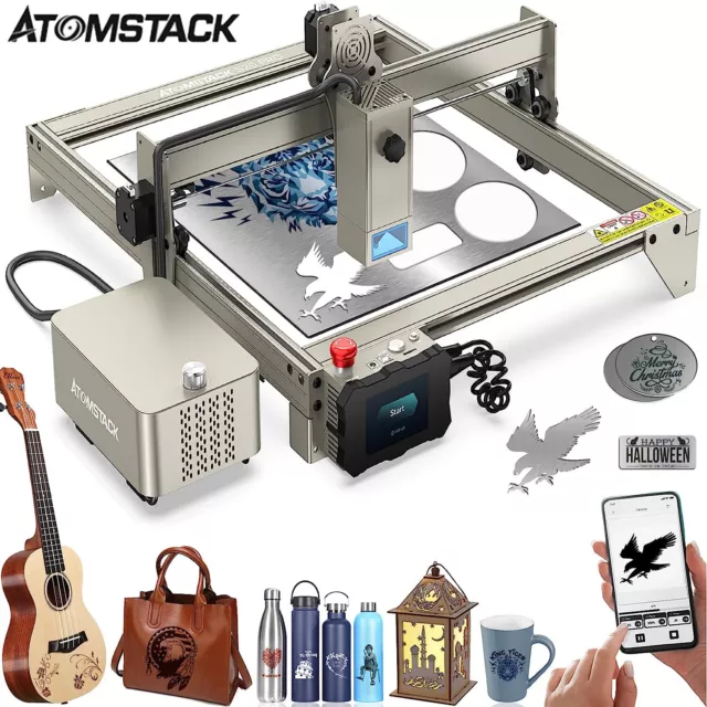ATOMSTACK S20 Pro 130W CNC Laser Engraver Laser Cutting Machine w Air Assist Kit