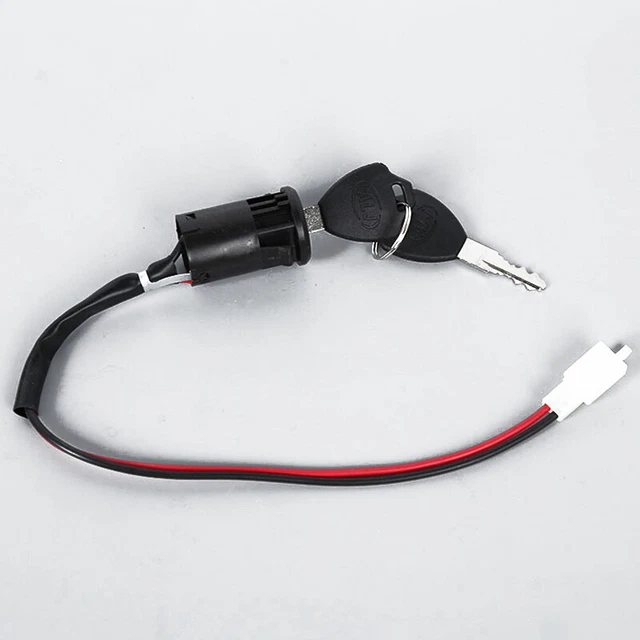 JZK 4-Fili commutatore a chiave accensione per ATV 50-250cc, cilindro e chiave di accensione del quad bike, interruttore di accensione e chiave per moto cross, kart, dune buggy, moto