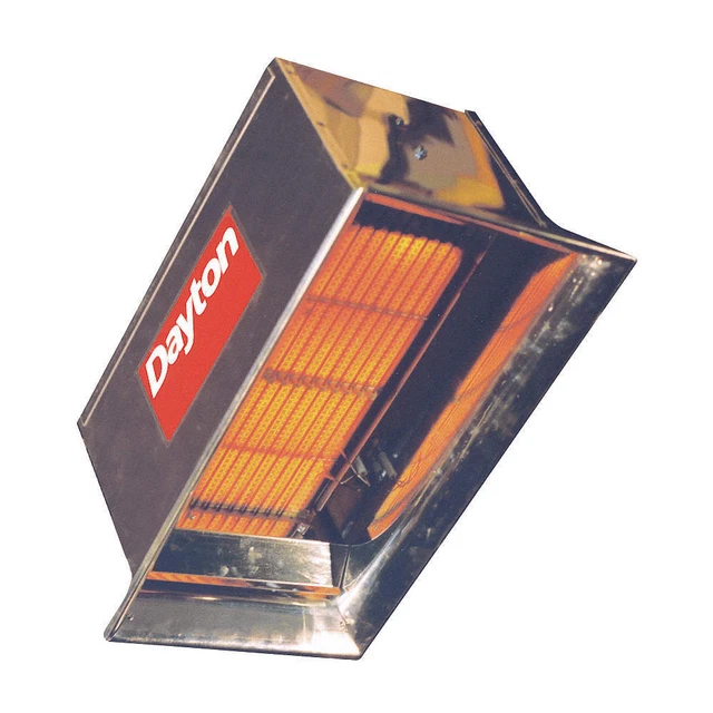 DAYTON 3E460 Gas Infrd Flat Panel Heater,LP,30000BtuH
