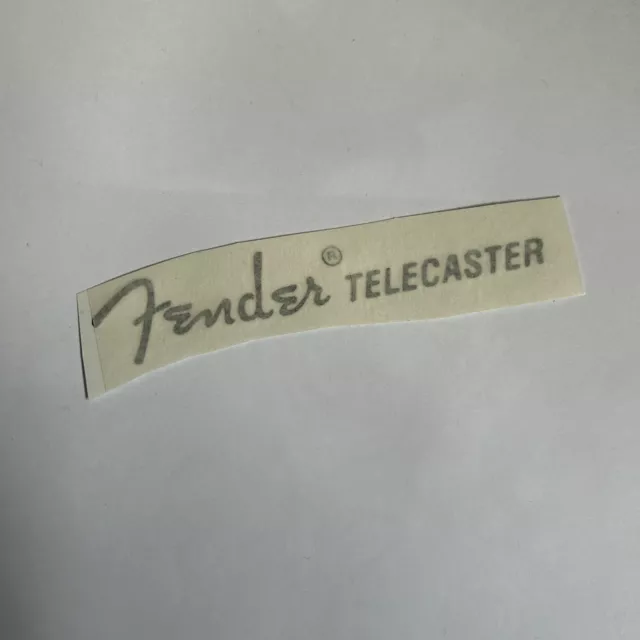 Peel & Stick fender Telecaster Guitar headstock decal / sticker/ transfer uk