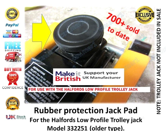 JACK PAD HALFORDS LOW PROFILE Trolley jack (old) Rubberpad jacking Pad