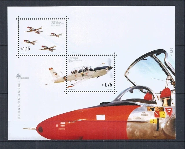 Portugal 2002 Bloc 177 Avion de la Luftwaffe Air Force