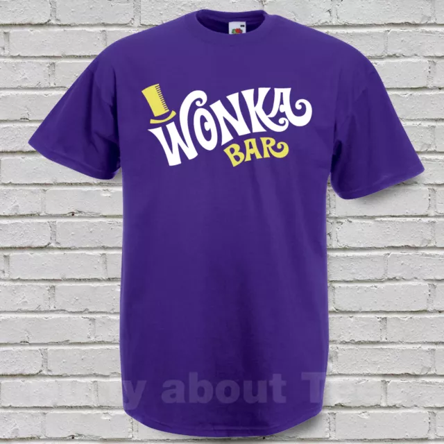 Wonka Bar T-shirt Fancy Dress Costume Willy Wonker Roald Dahl World book day