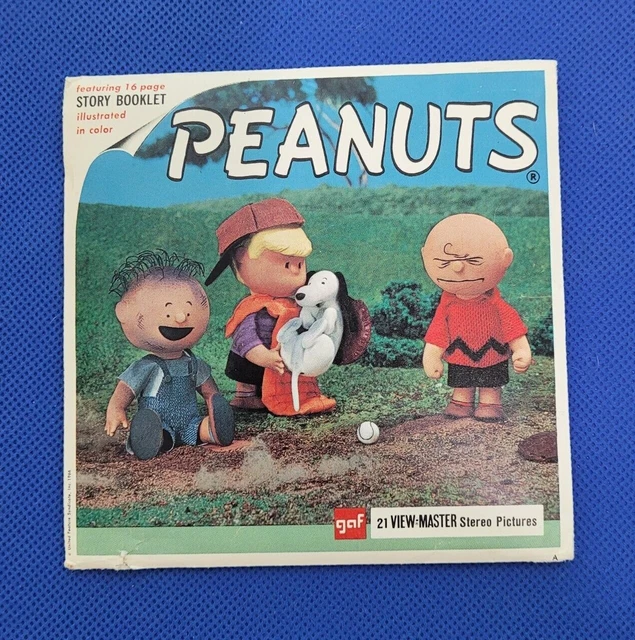 Gaf B536 The Wonderful World of Peanuts Snoopy view-master 3 Reels Packet Set