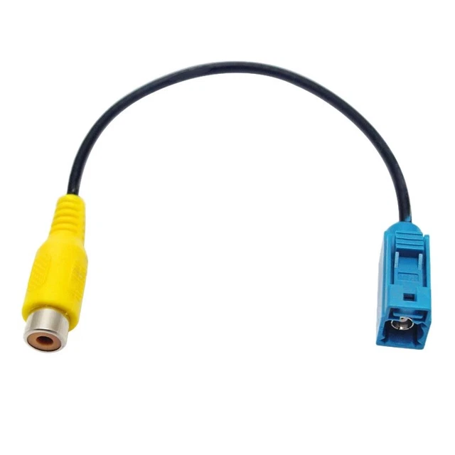 Fakra Reversing AV-IN connessione video fotocamera cavo RCA adattatore parcheggio - F Y8K9
