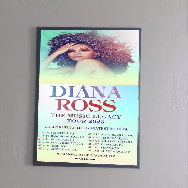 DIANA ROSS THE Music Legacy Tour 2023 Poster 21.54 PicClick
