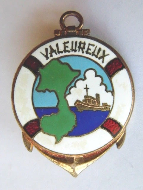 Insigne École Navale Augis – Marine Nationale Française – Authentique époque 1919-1930