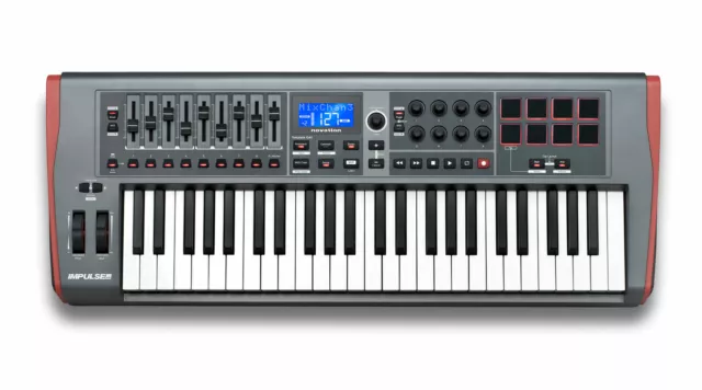 Novation Impulse 49 USB-MIDI-Keyboard Controller 49 Tasten Ableton Live Studio