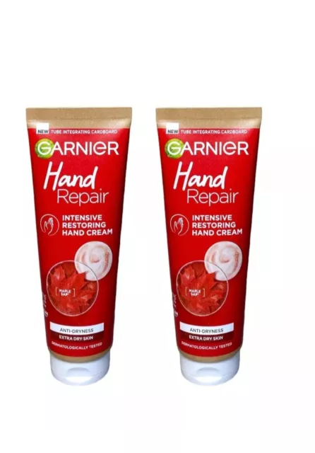 Garnier Hand Repair Restoring Cream, Extra Dry Skin 2x75ml-Free Postage