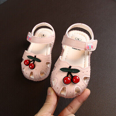 Scarpe sandali bambina ragazza carina estate moda bambino suola morbida ciliegio principessa
