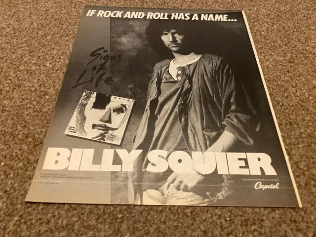 Ptrbk23 Werbung 13X11 Billy Squier Album