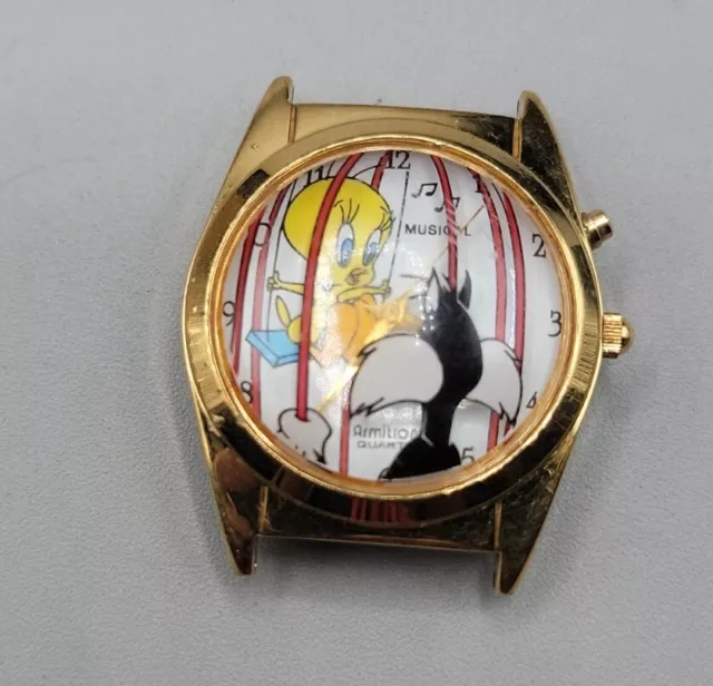 Armitron Warner Bros Sylvester & Tweety Bird Musical Quartz 1995 Watch