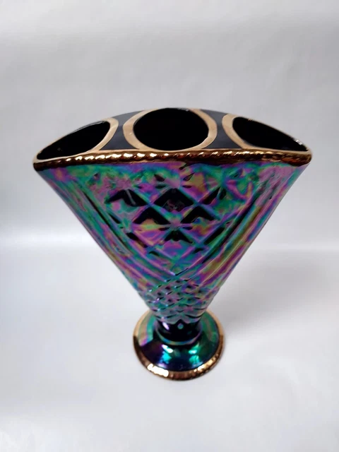 Art Deco Blue Lustreware Vase