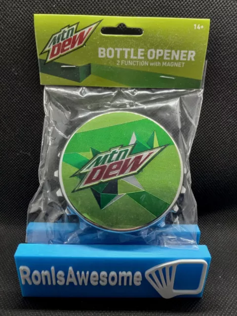 Mountain Dew (Bottle Cap Shaped) Metal Opener *Twist Top/Pop Top* for Soda Cola