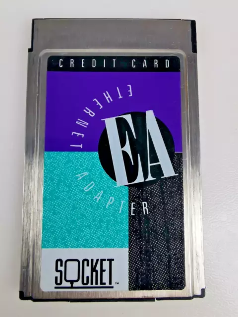 Vintage Socket Communications Ethernet PC Card Adapter - PCMCIA 2.0 / JEIDA 4.1