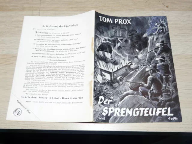 TOM PROX Nr. 6: Der Sprengteufel, Original UTA-Verlag